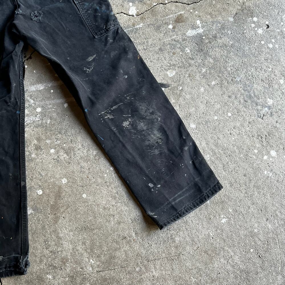 Carhartt faded black double knee work wear carpenter pants - Picture 12 of 12